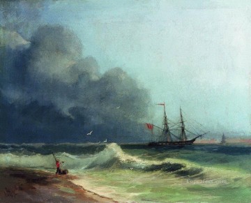 Ivan Aivazovsky mar antes de la tormenta Paisaje marino Pinturas al óleo